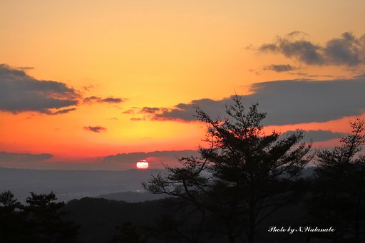 今日の夕陽