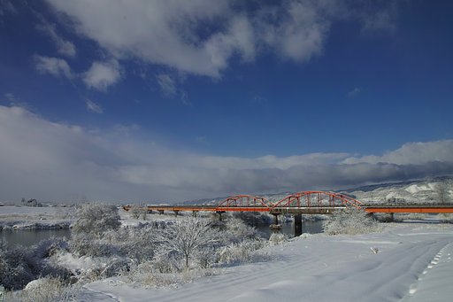 冬の河北橋