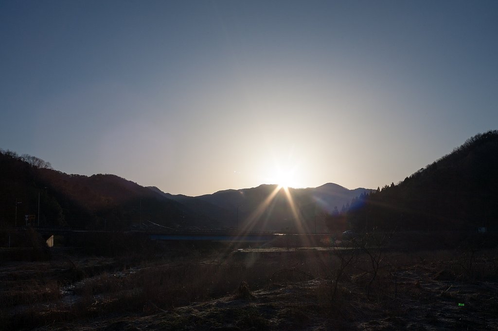 素晴らしい朝日の出。