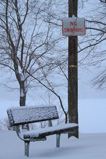 アメリ感雪景色　II 　遊泳禁止