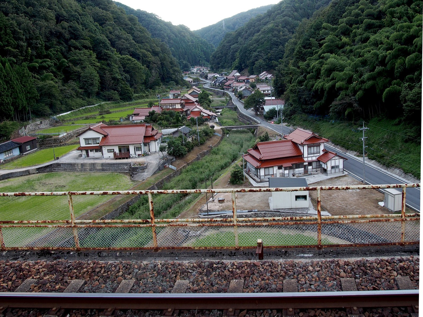 宇都井駅ホームから