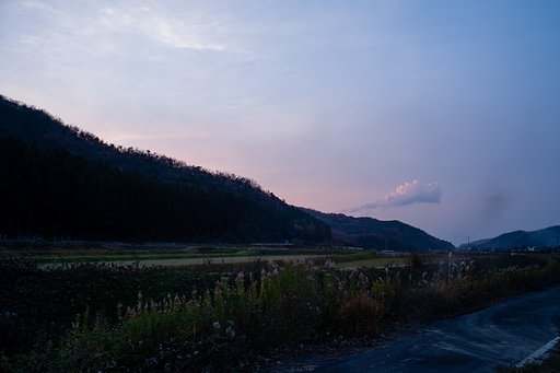 夕空・・。
