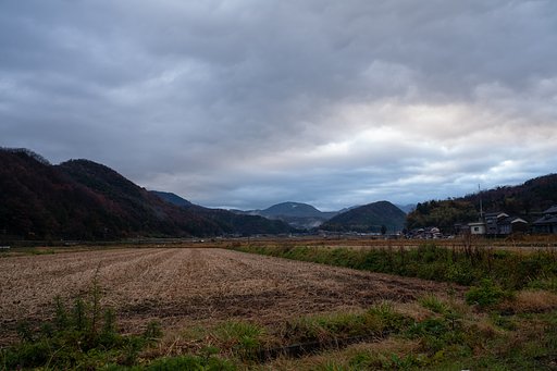 冬型気圧配置の朝。