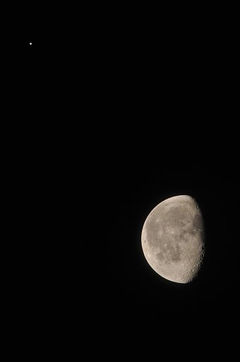 月と木星の接近