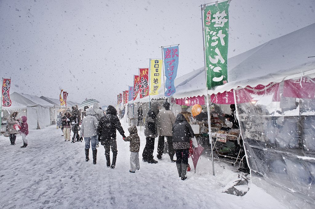 吹雪のイベント会場