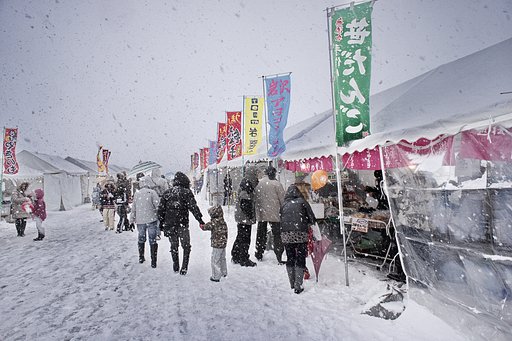吹雪のイベント会場