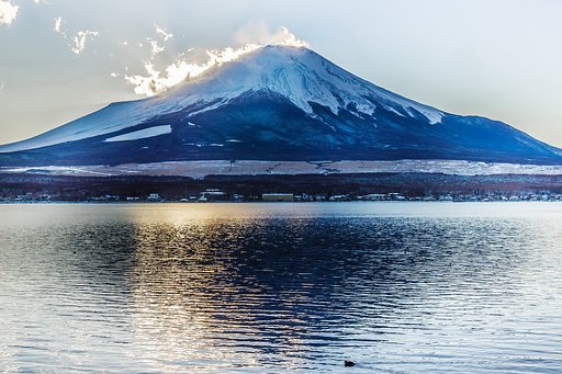 【師走】燃える富士山