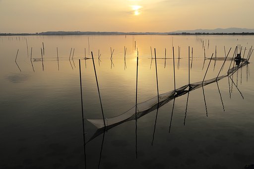 浜名湖夕照