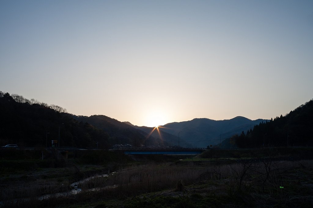 快晴の朝日の出!