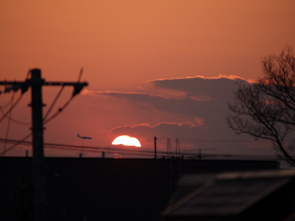 夕日