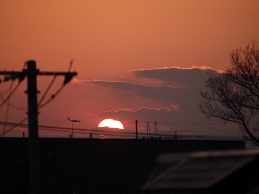 夕日