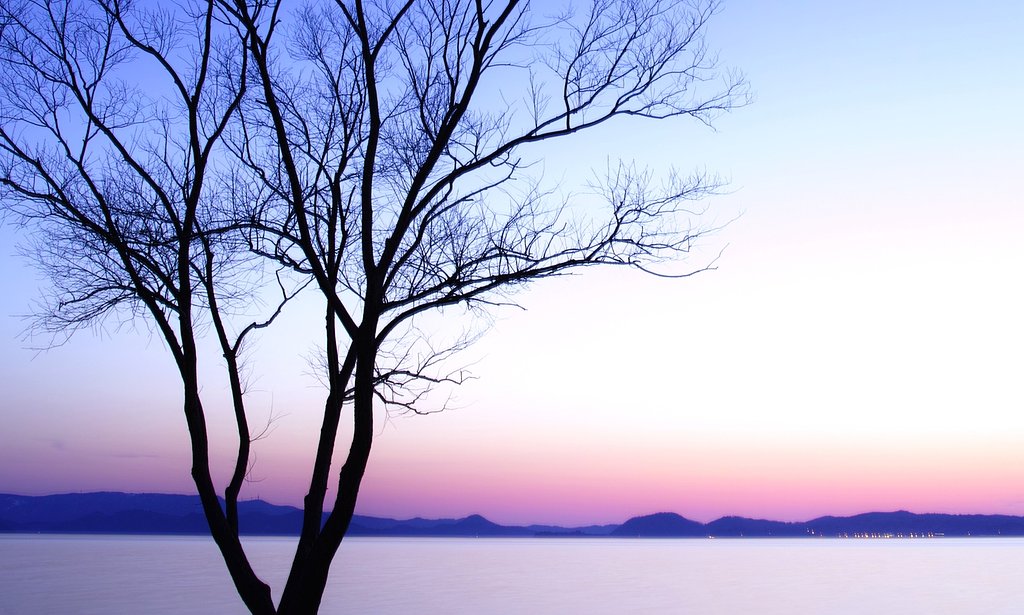 会津の夕空