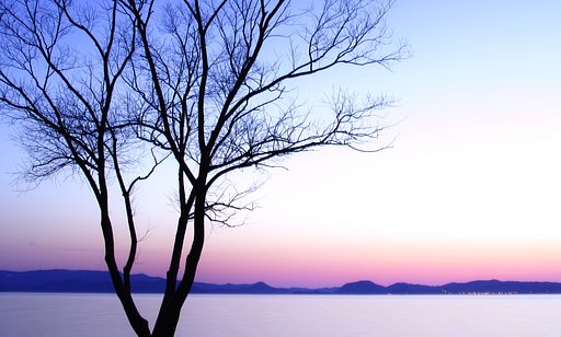 会津の夕空