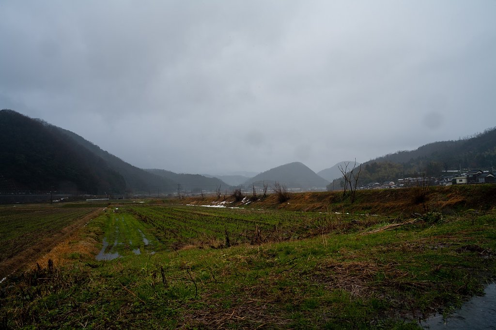 雨のち雪・・。