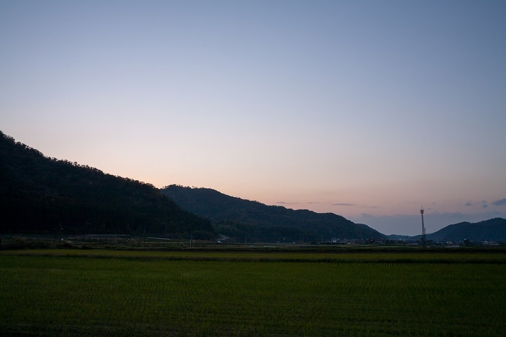 チョコット夕焼け・・。