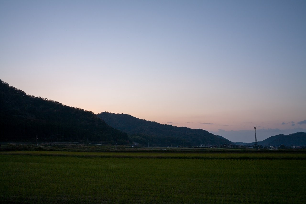 チョコット夕焼け・・。