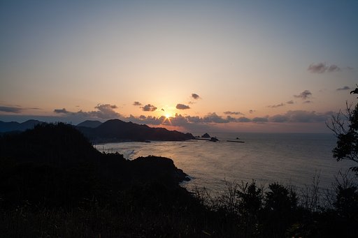 日没少し前。