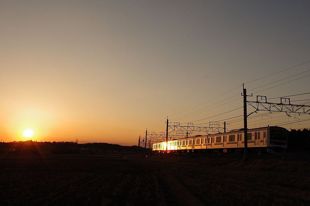 夕暮れのローカル線③