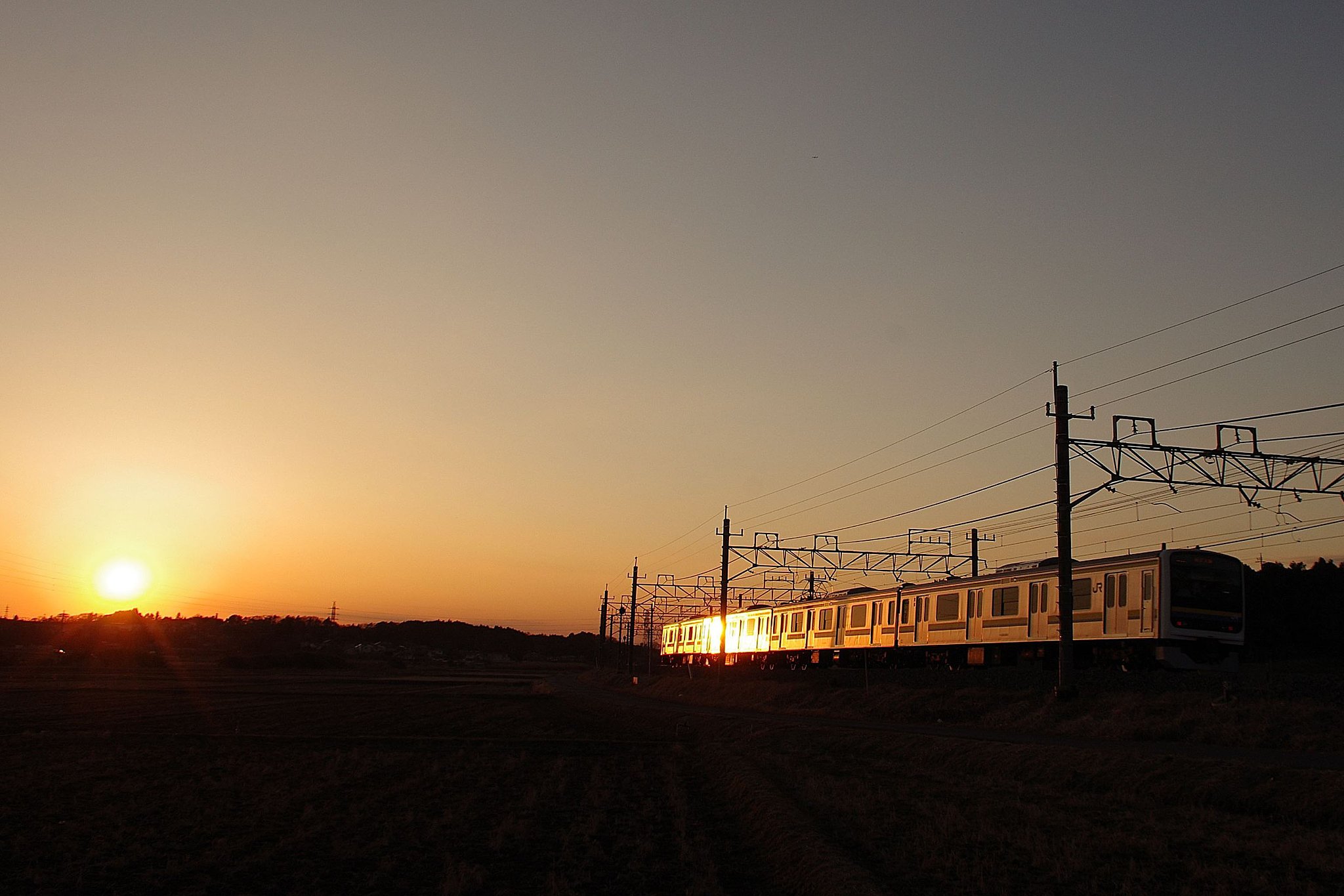 夕暮れのローカル線③