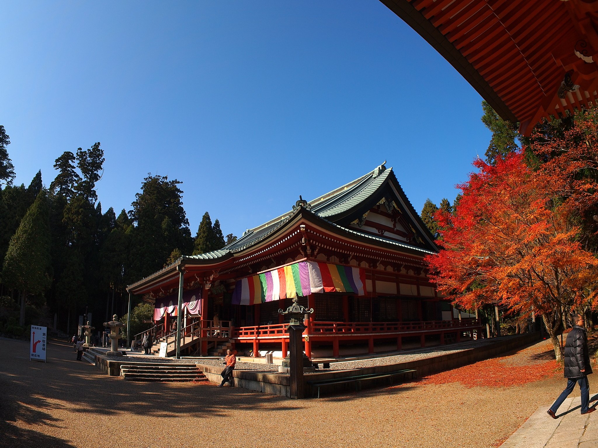 大講堂と紅葉