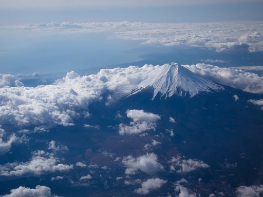 上空からの富士山