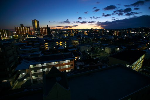 特別な日の夕焼け