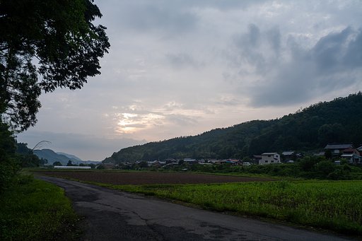 今日も梅雨の夕焼・・。