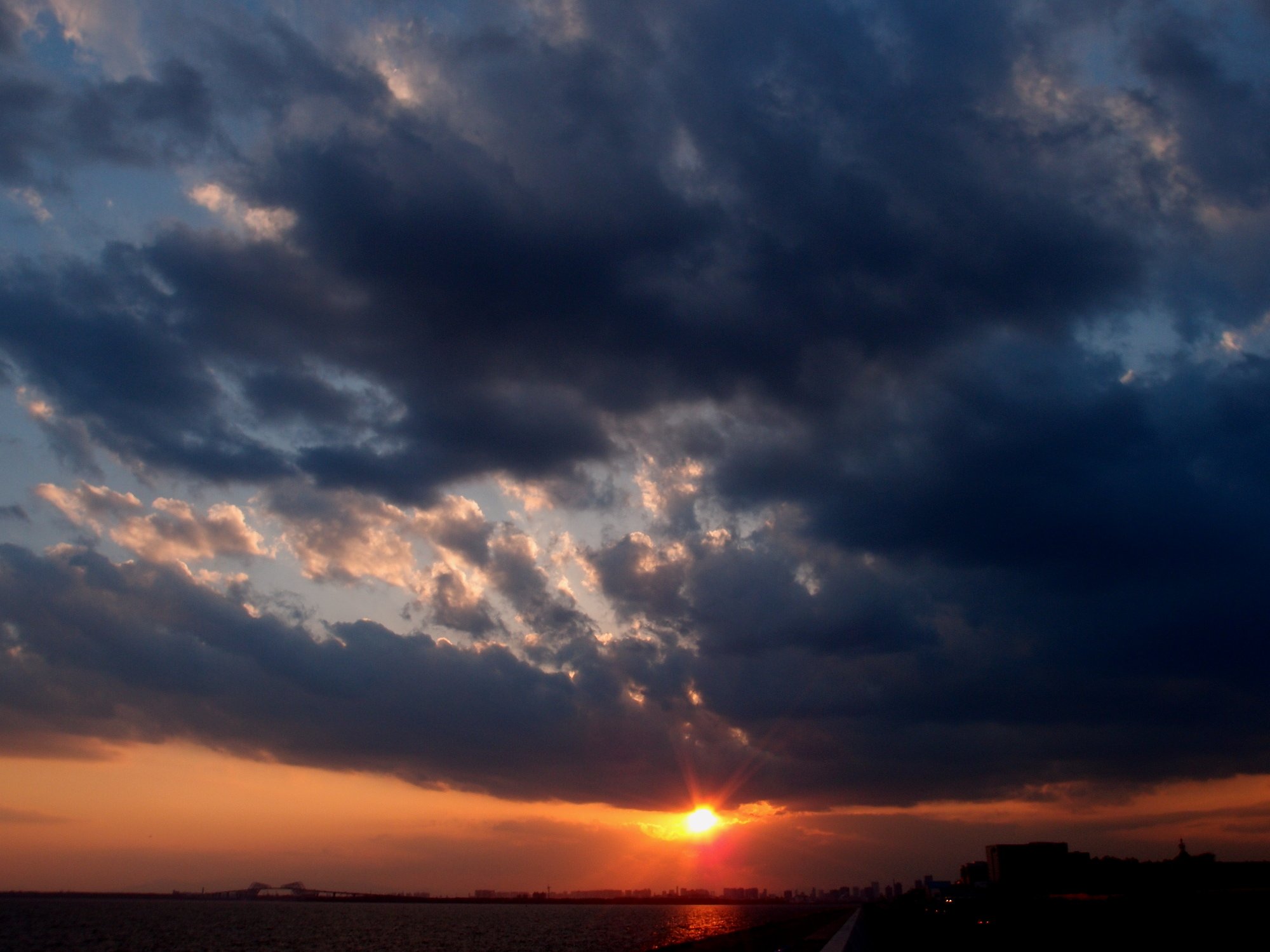 夕暮れに一息・・