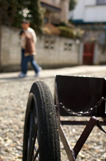 小さな人力車みたいな物