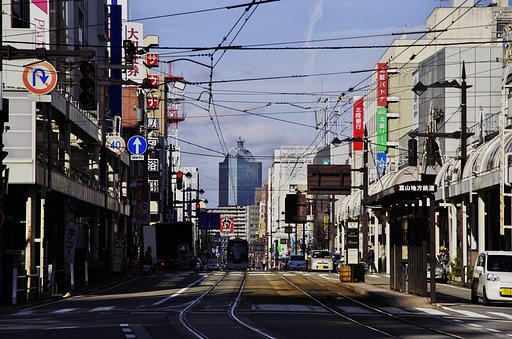 市内電車が走る風景２