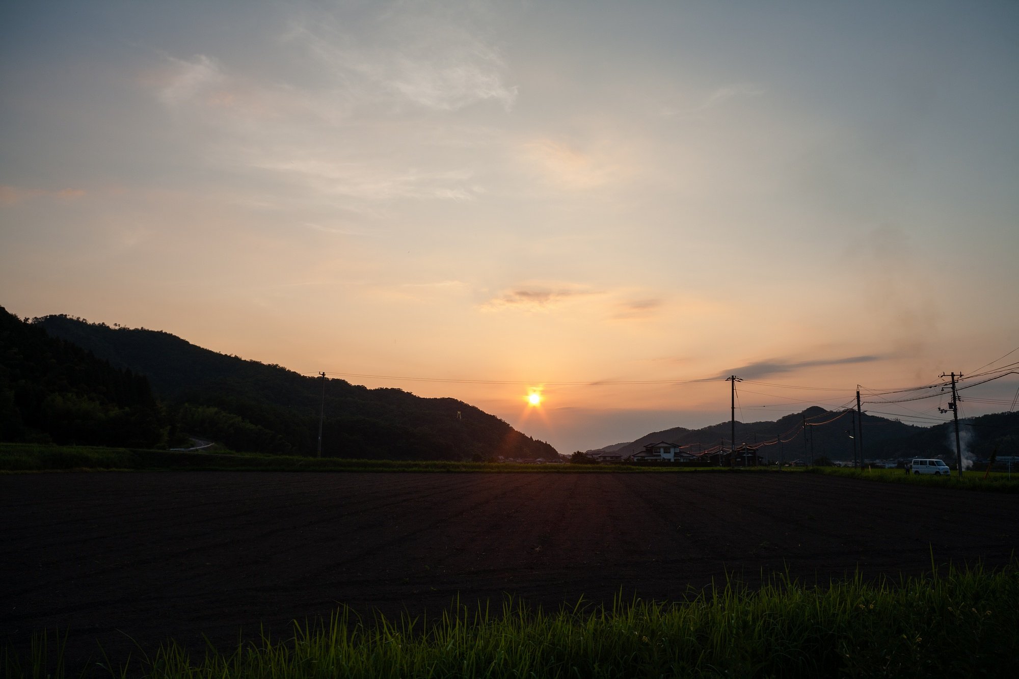 夕焼が見られました。