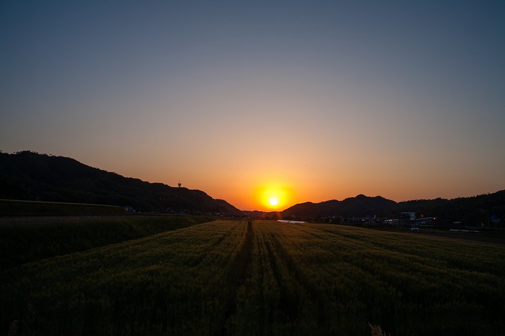 素晴らしい夕焼けに！