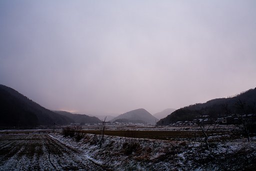吹雪の朝日の出!