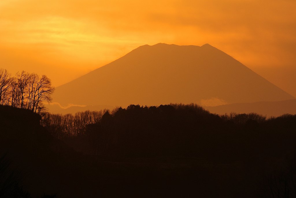 夕富士