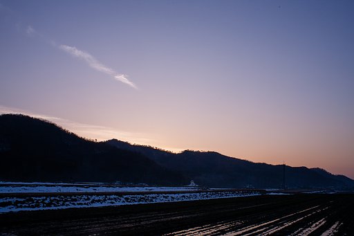 少しだけ夕焼けに・・。