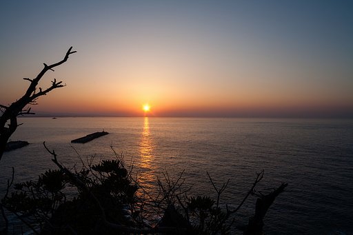 素晴らしい夕焼けが見られました。
