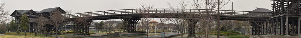 気で出来た歩道橋