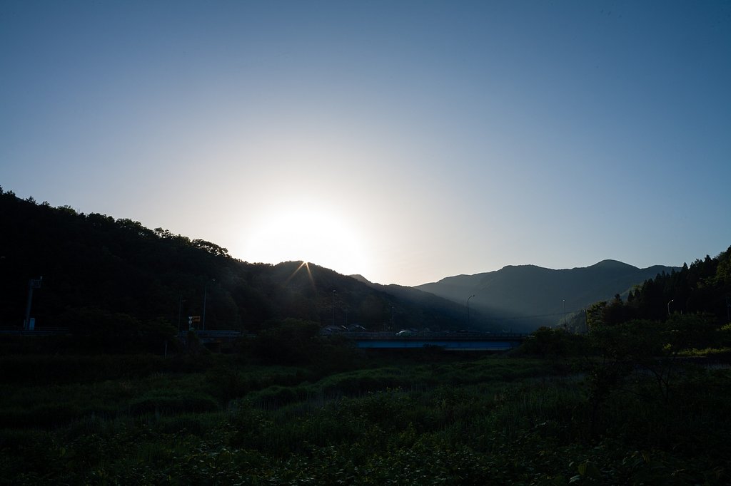 素晴らしい朝日の出!