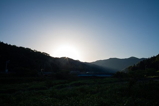 素晴らしい朝日の出!