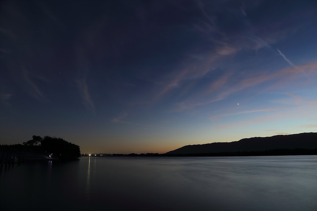 木曽川半夜景