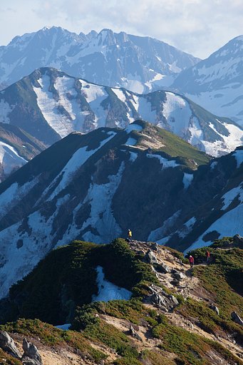 穂高の峰々