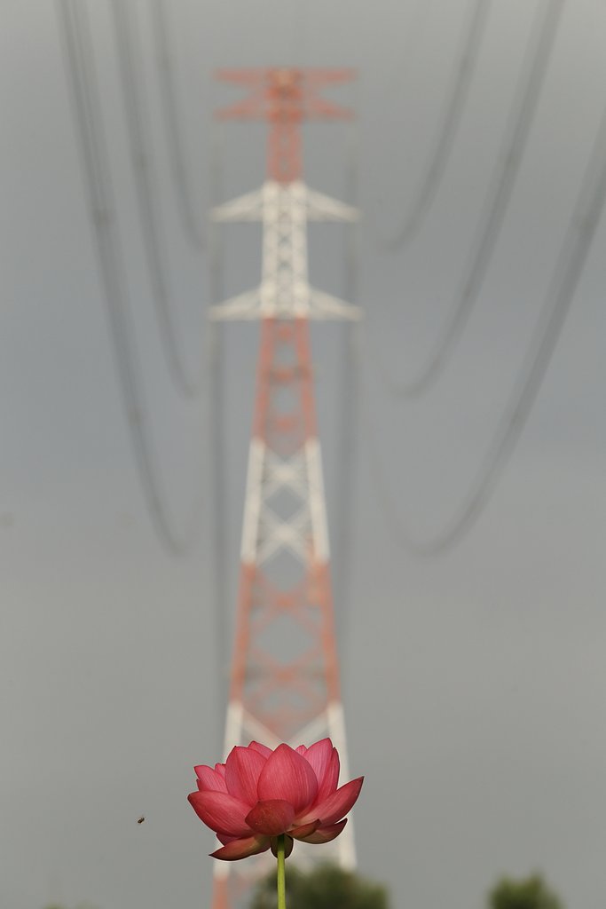 危うし！鉄塔ロボ現る
