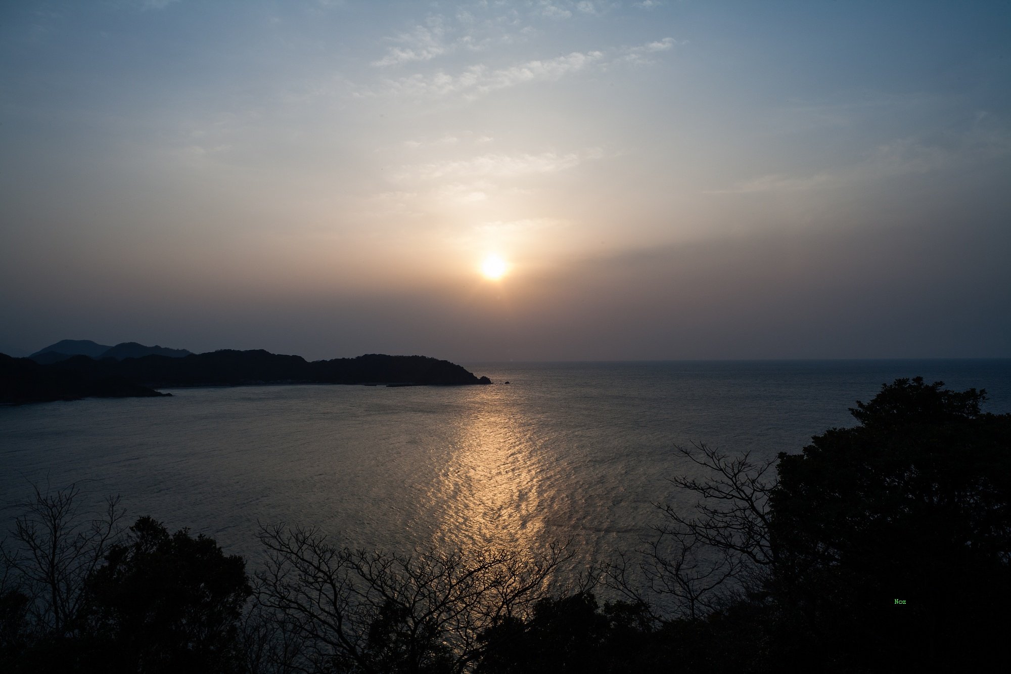モヤットした夕焼け!