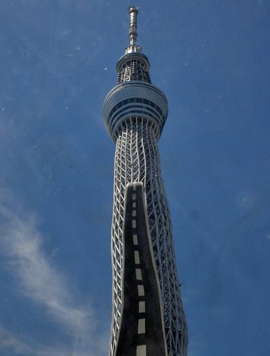 東京スカイツリーと道路