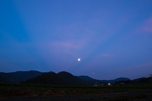 お月様が・・。