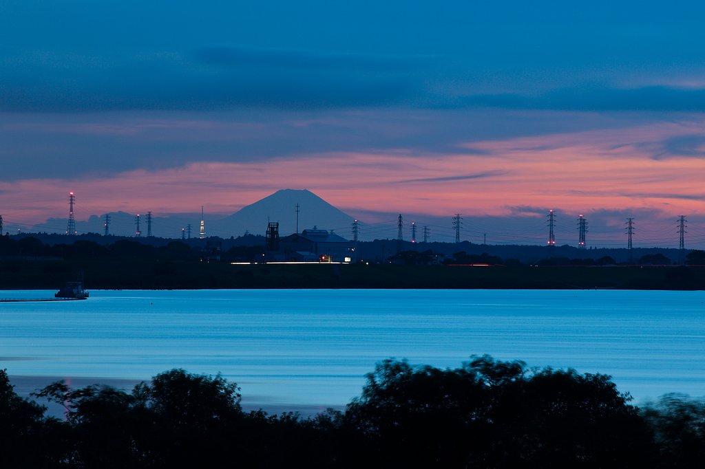 富士山、鉄塔、スカイツリー