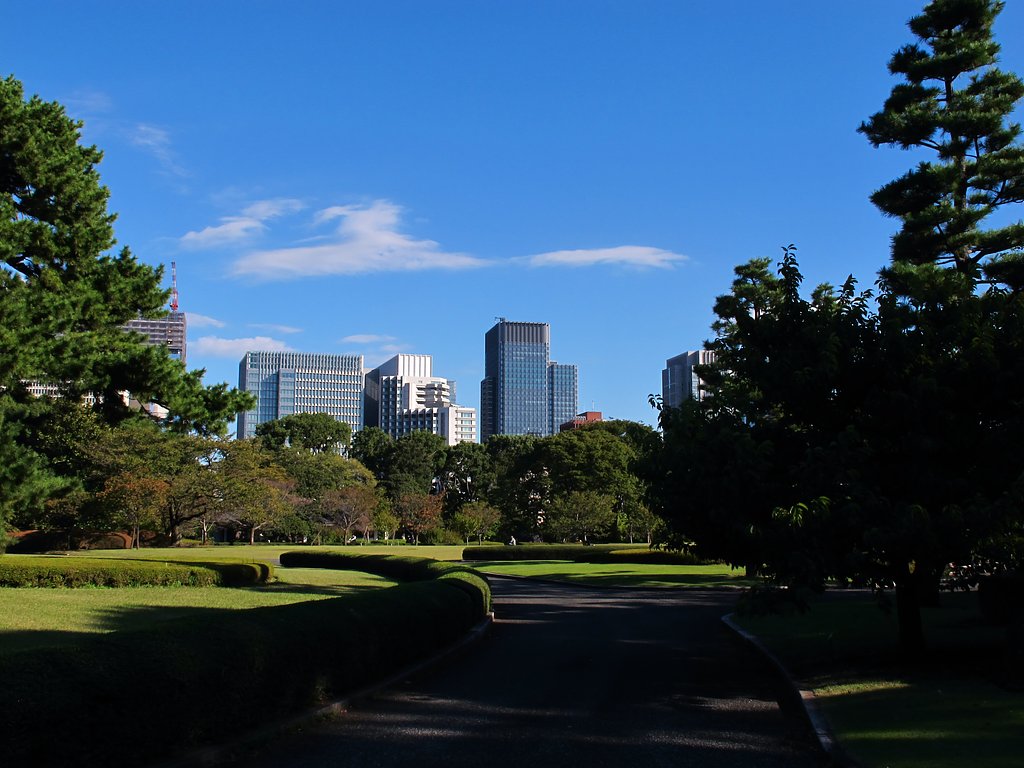 皇居東御苑にて
