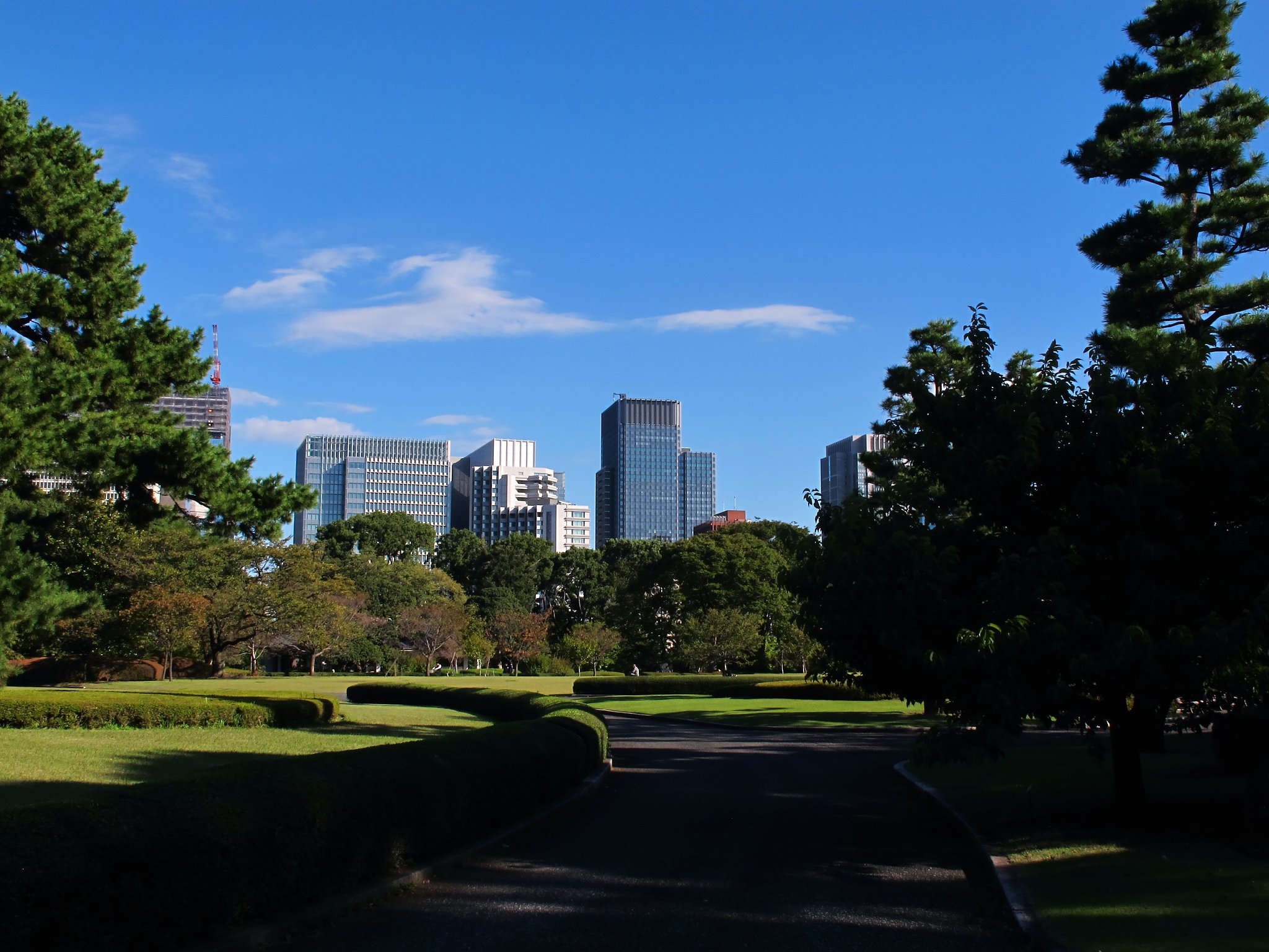 皇居東御苑にて