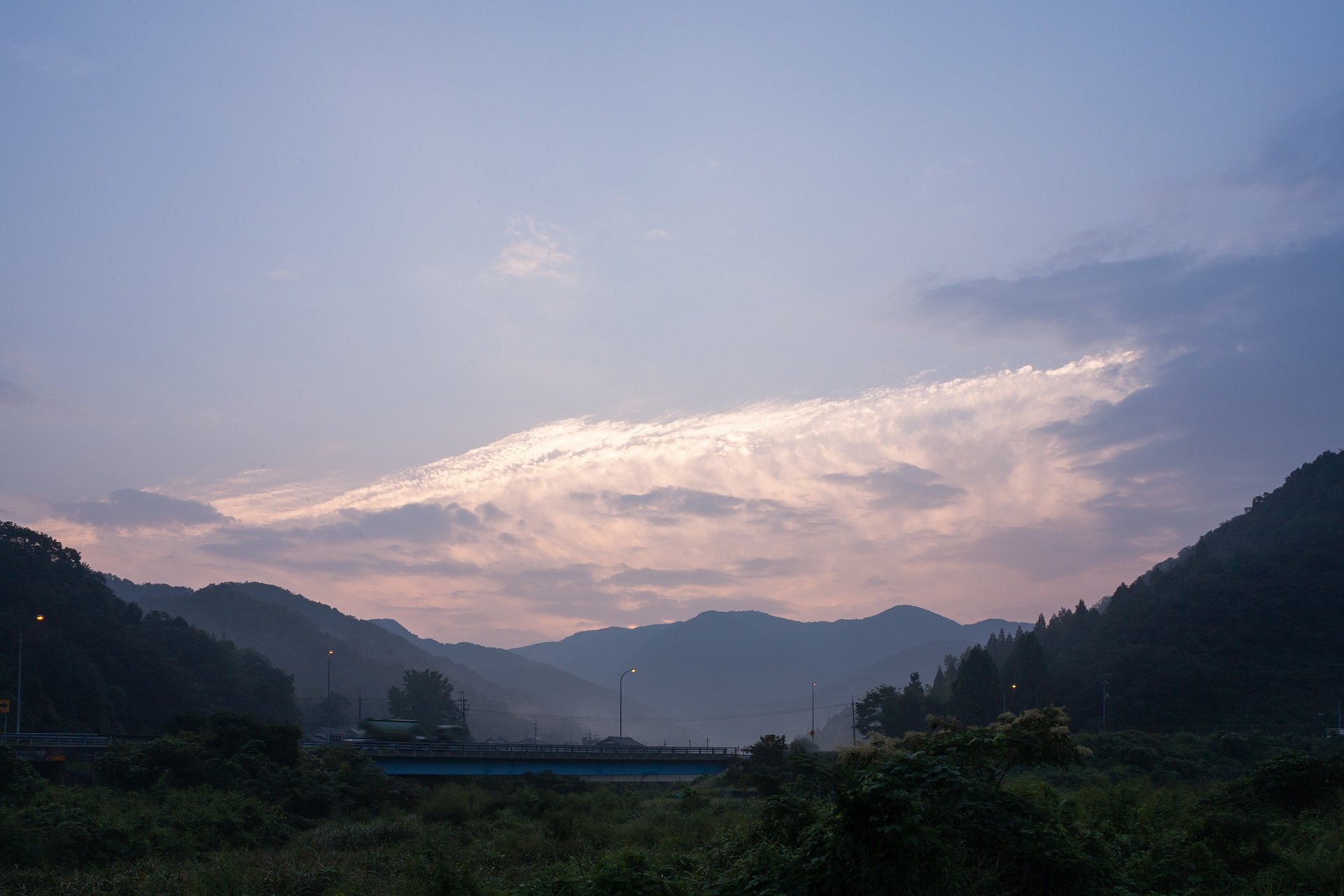黄砂の？朝。