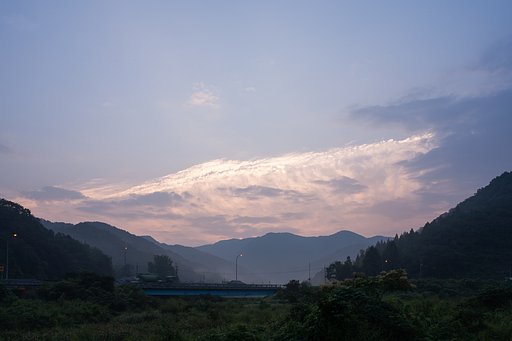 黄砂の？朝。